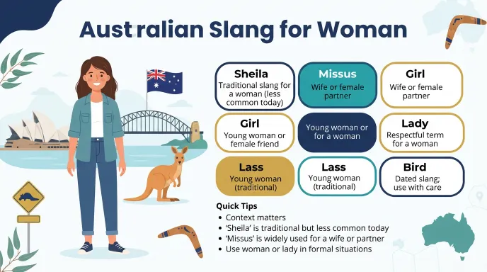 australian slang for woman