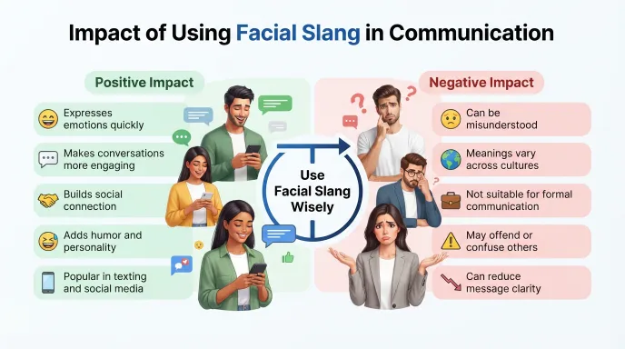 impact of facial slang in communication