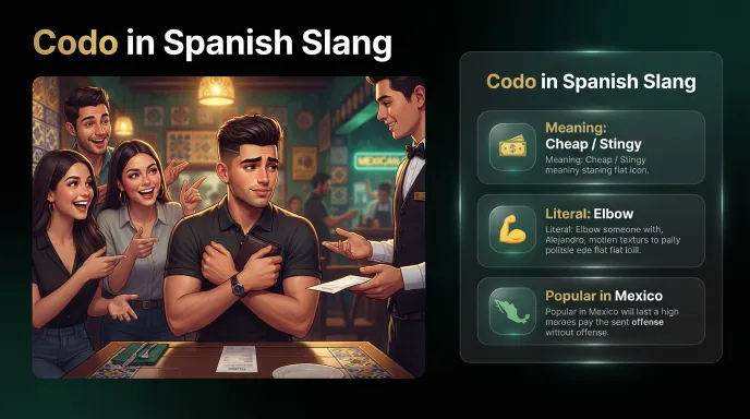 codo in spanish slang