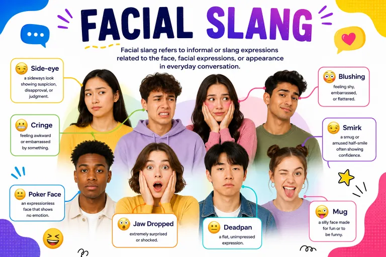 facial slang