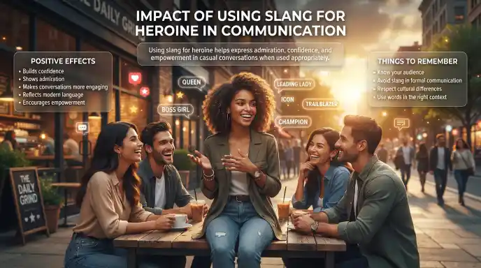 impact of using slang for heroine in communication