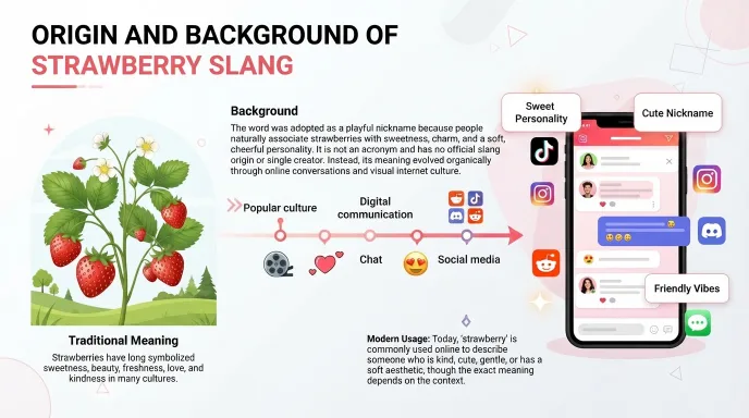 origin and background of strawberry slang