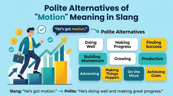 polite alternatives motion slang