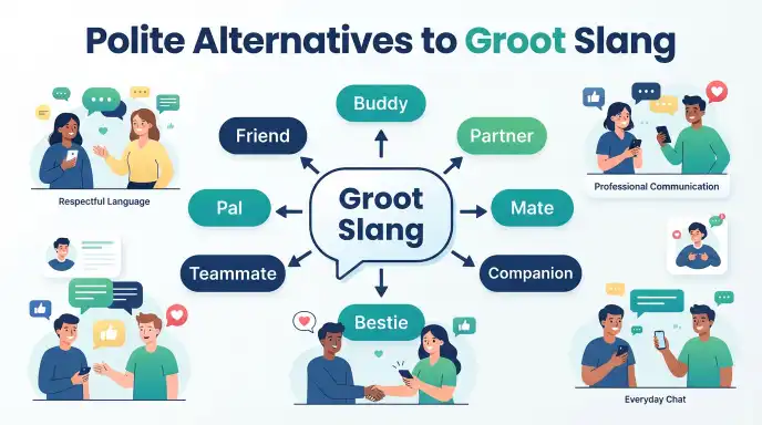 polite alternatives to groot slang