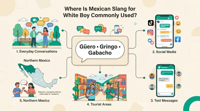where mexican slang for white boy commonly used