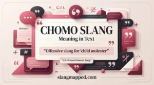 Chomo Slang