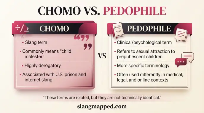 Chomo vs. Pedophile