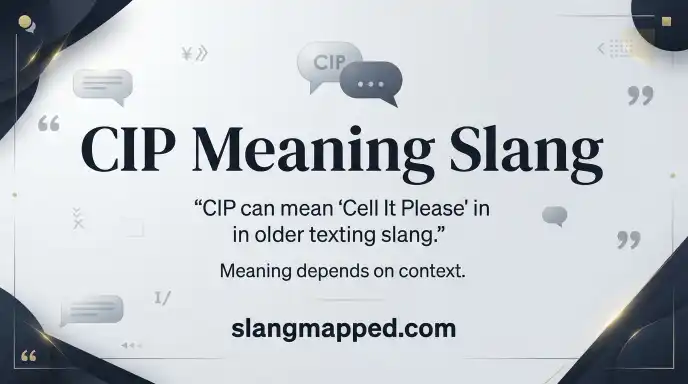 CIP Meaning Slang