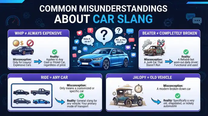common misunderstandings about car slang