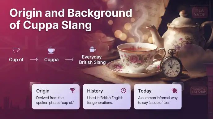origin and background of cuppa slang