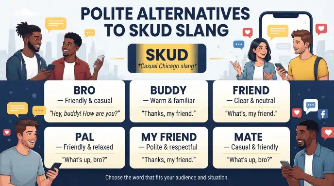 polite alternatives to skud slang