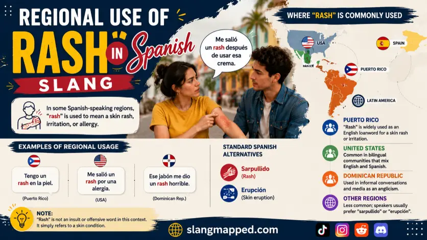 regional use of rash in spanish slang