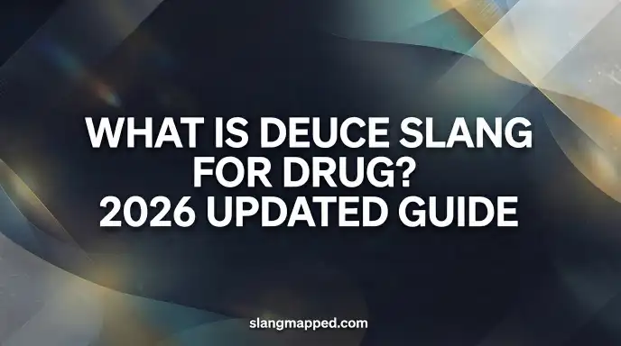 what is deuce slang for drug