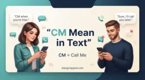 cm mean in text