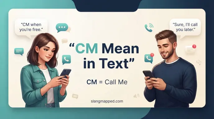 cm mean in text