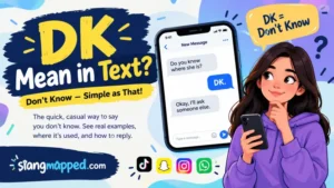 dk mean in text