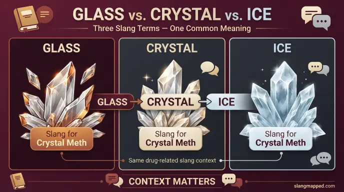 Glass vs. Crystal vs. Ice
