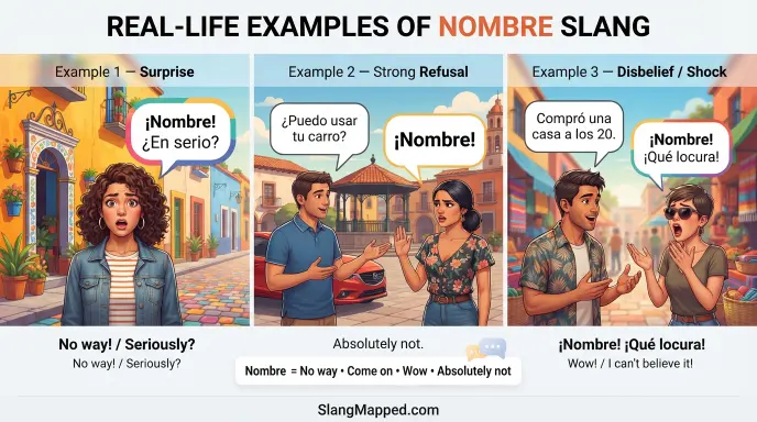 Real-Life Examples of Nombre Slang