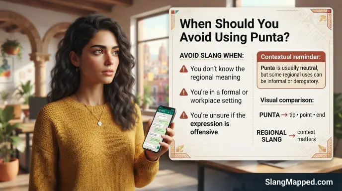 When Should You Avoid Using Punta?
